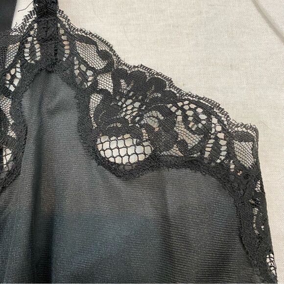 Vintage Body Lite Black Full Slip Size 34/12‎ - Picture 14 of 15